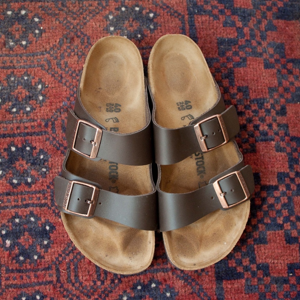 Birkenstock Arizona, Dark Brown Leather, 40